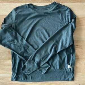 Vuori heathered green lightweight daydream crew long sleeve womens S